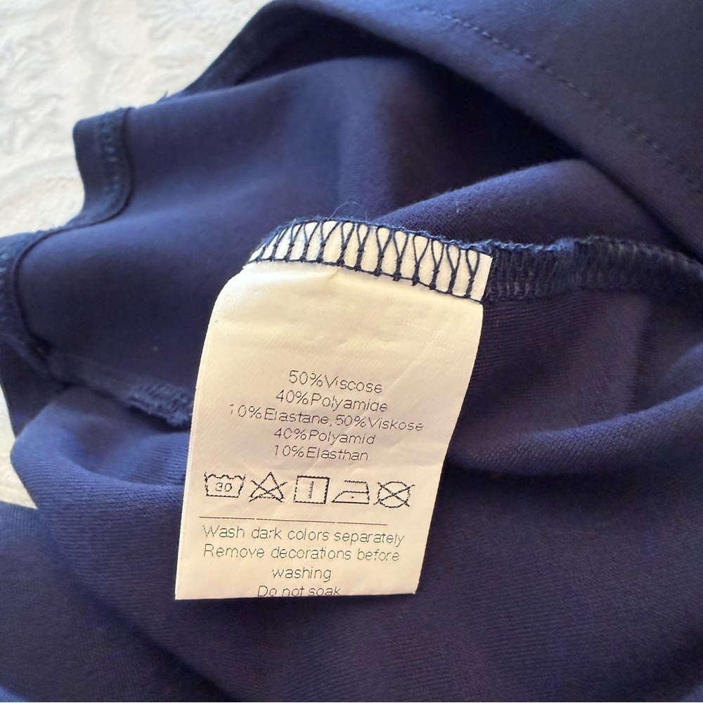 Grace Karin Navy Blue Halter Maxi Dress Women’s Ruched Side Slit Evenings Size L - Picture 4 of 8